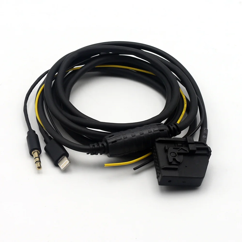 Car 3.5mm AUX Input Adapter Audio Cable For Benz Mercedes Command 2.0