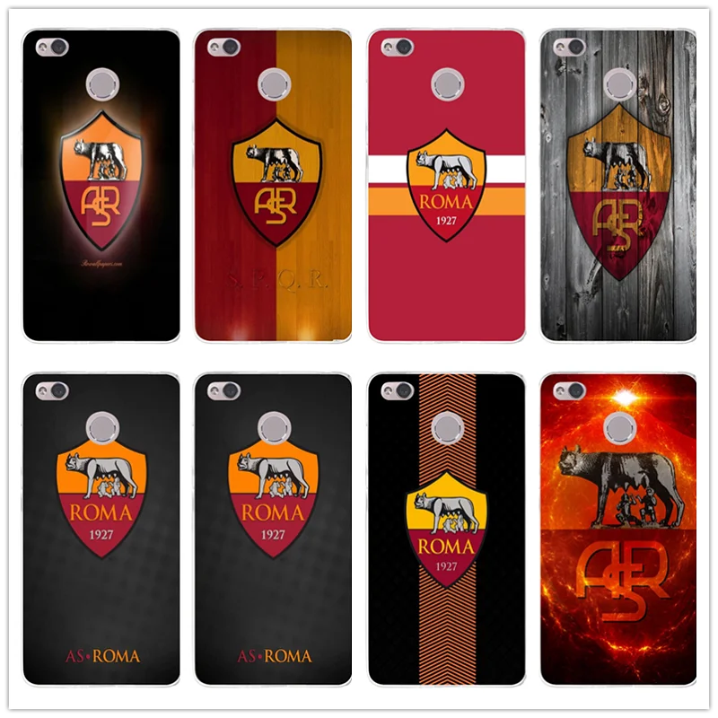 

Soft TPU Mobile Phone Cases for Xiaomi Redmi Mi Note 2 3 3S 4 4A 4X 5 5X 5S 5A 6 6X A1 Pro Plus Coque Bags Fashion As Roma Logo