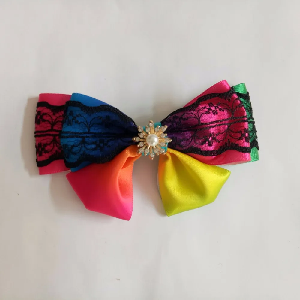 Fashion color Bowknot Ribbon Bow Accessories Ornament for headwear