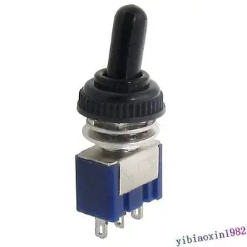 

10pcs AC 125V 6A ON/ON 2 Position SPDT Toggle Switch with Waterproof Boot