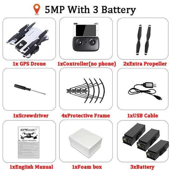 SG900-S gps интеллектуальное следование HD камера Радиоуправляемый Дрон четырехосный складной WiFi FPV 1080P120° широкий угол 20 минут Срок службы батареи - Цвет: White 3 battery