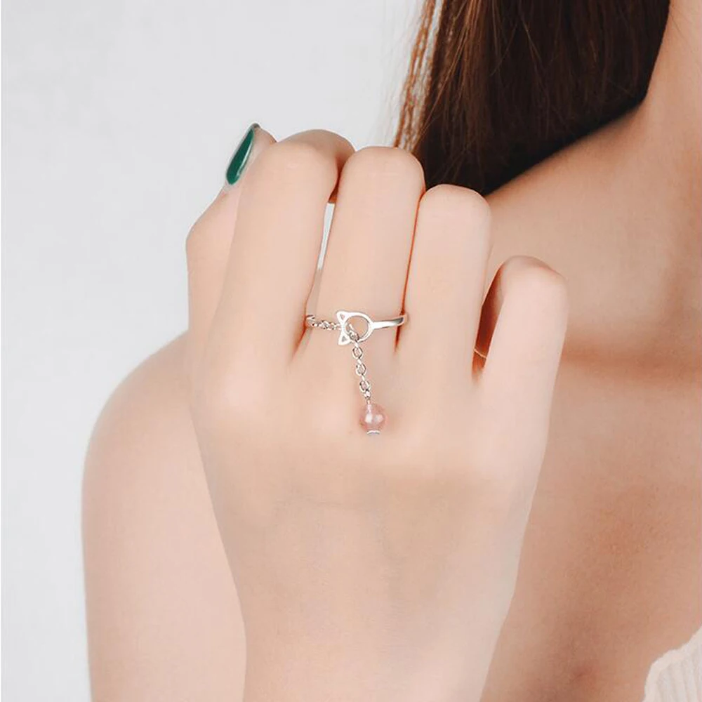 women adjustable stone rings  (7)