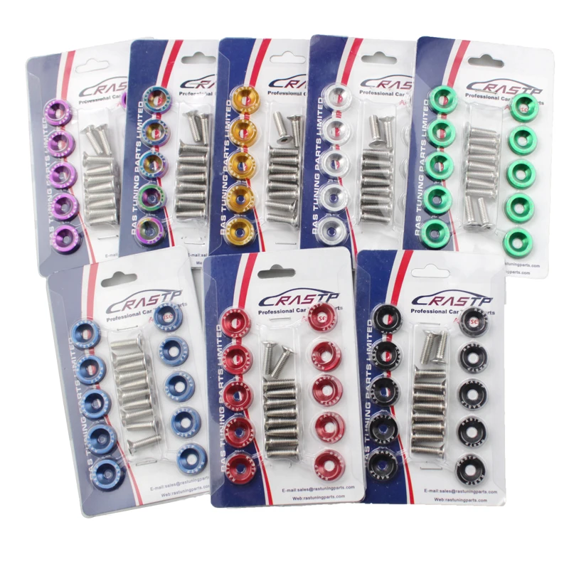 RASTP 10pcs M6 болт JDM СТИЛЬ автомобиля модифицированные шестигранные крепежные детали