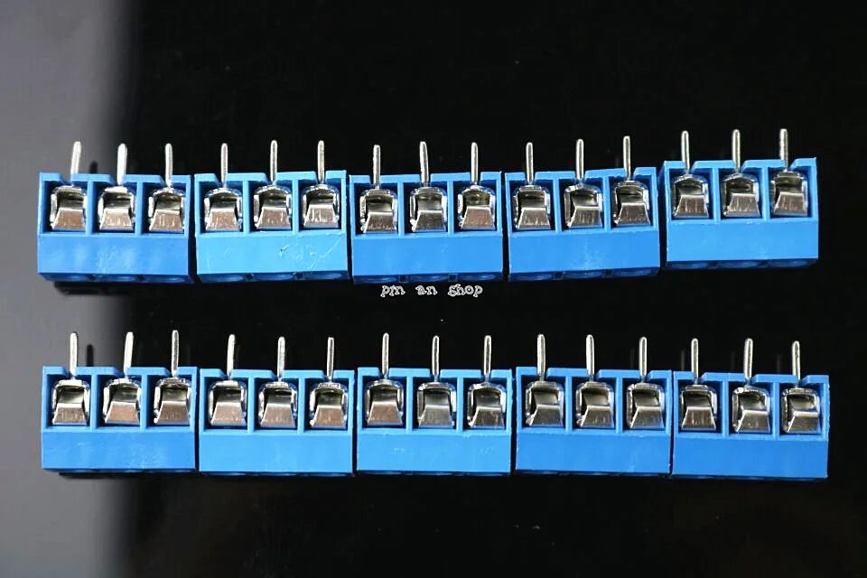 10 шт. KF301-5.0-3P шаг 5,0 мм KF301-3P прямой контактный PCB 2 Pin 3 Pin винт Клеммная колодка Разъем