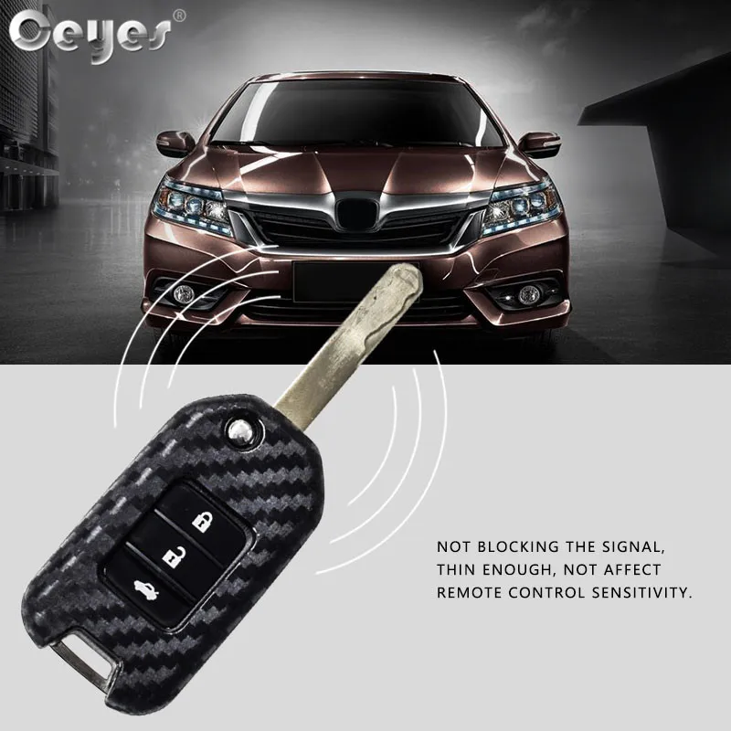 Carbon fiber key cover for HONDA (3)