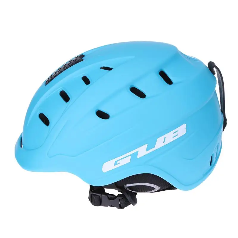 GUB Открытый Анти-шок шлем теплый скейтборд лыж сноуборд PC+ EPS интегрального под давлением Сверхлегкий дышащая Шлемы с 20 отверстия - Цвет: Синий