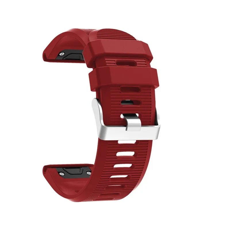 Красный ДЛЯ Fenix 5X Band Quick Release 26 мм силиконовый смарт-браслет для Garmin Fenix 5X/3/3HR - Цвет: Красный