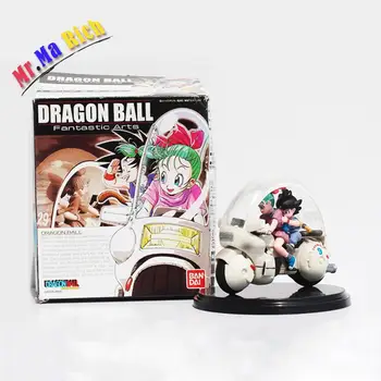 

8 cm Ball Z Son Goku Bulma Moto Action PVC Figure Da Collezione Model Toy Con La Scatola Al Minuto