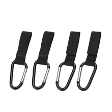 4pcs/set Universal Pram Pushchair Hanger Mommy Buggy Clip Baby Stroller Hook Shopping Bag Clip for Baby Car Carriage