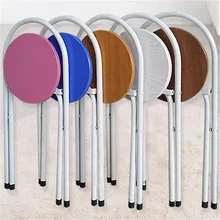 Modern Household Folding Stool Living Room Dining Chair Portable Office Conference Chair Hotel Cafe Bar Chair
