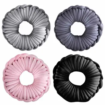 

Nordic Style Creative Pillow Knotted Pillows Cushion Solid Color Hand Made Woven Knitted Knot Pillow Back Cushion