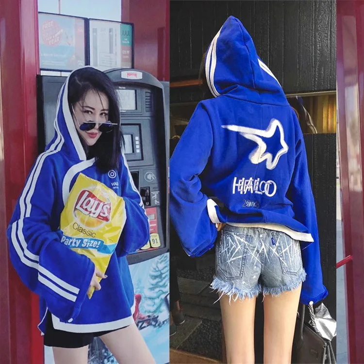 

Zuo An-Hsiao Star's Same Clothes Women Clothes Slackness Loose 2019 Spring New Fashion Women Clothing Fashion Sweatshirt Women