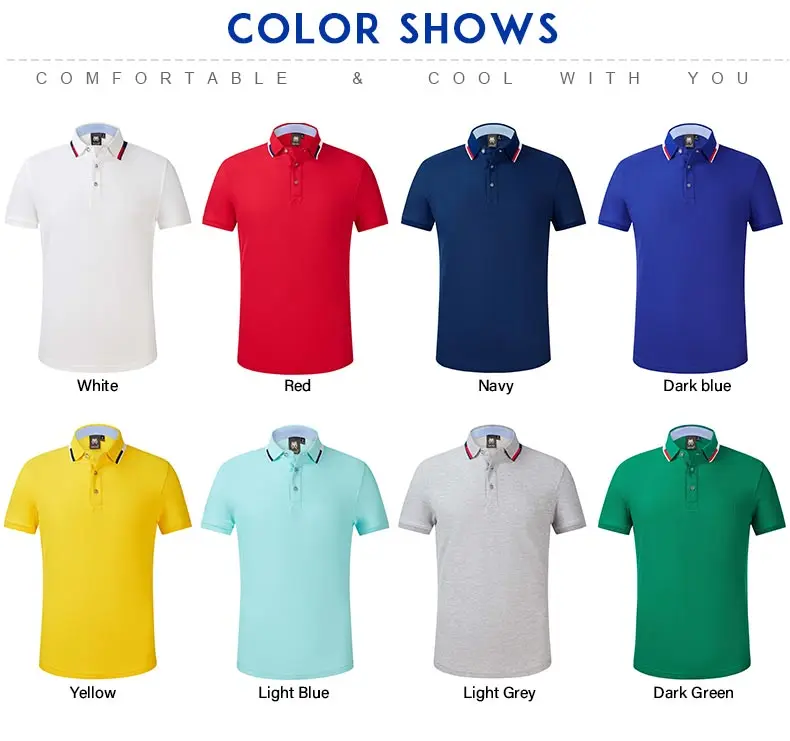 Men's Golf Shirt Cotton Navy Short Sleeves Leisure Casual Sport Training Running Exercise Button Down Golf Wear