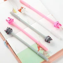 Горячая Sale1 Pc 0,5 ммкреативная мультяшная гелевая ручка с фигуркой котенка милые студенческие канцелярские принадлежности