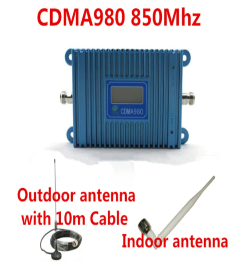 

LCD Display !!! CDMA 850Mhz Mobile Phone CDMA GSM Signal Booster Cell Phone CDMA Signal Repeater Amplifier With Cable + Antenna