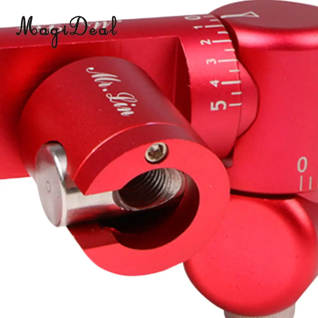MagiDeal Professional Fully Adjustable Double Sided Quick Disconnect V-Bar Kit Black/Red - High Quality Magnalium Alloy Gifts