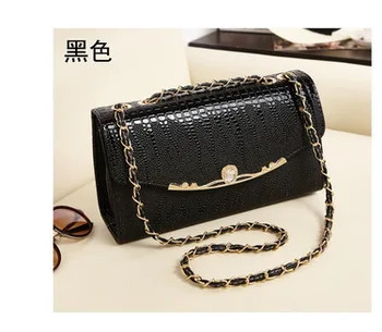 

by dhl or ems 50pcs Luxury Women Crossbody Bags Female Messenger Bags Chain Designer Small PU Leather Crocodile Candy Bag