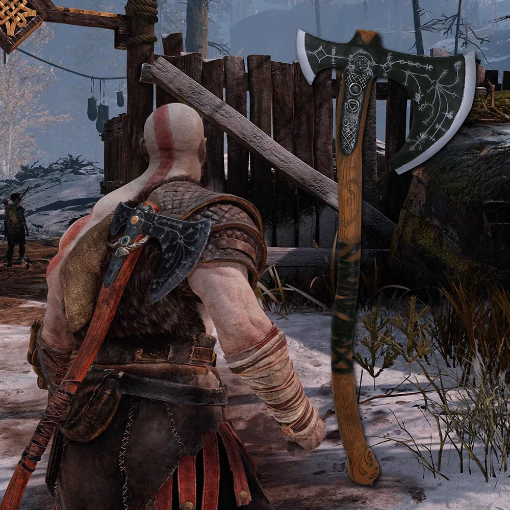 replica prop costume weapon Kratos axe Leviathan axe cosplay axe cosplay armor Kratos weapon viking axe cosplay weapon God of War