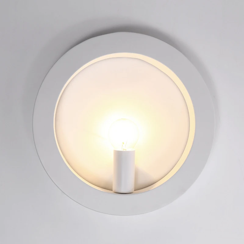 Japanese-Style Simple Creative Personality Nordic Iron Wall Lamp Bedside Light Bedroom / Living Room Study Stairs E 14 | Лампы и
