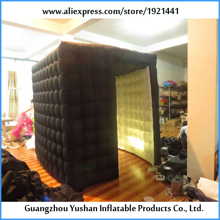 

LED inflatable photo booth enclosure for selfie booth