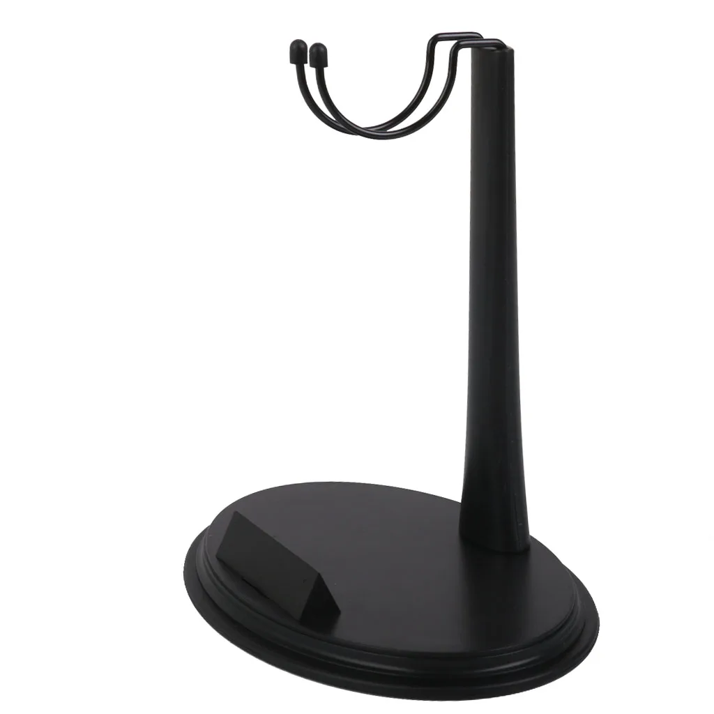 1/6 Scale Doll C-Type Display Stand Bear Holder Fits for 12inch Action Figures Black