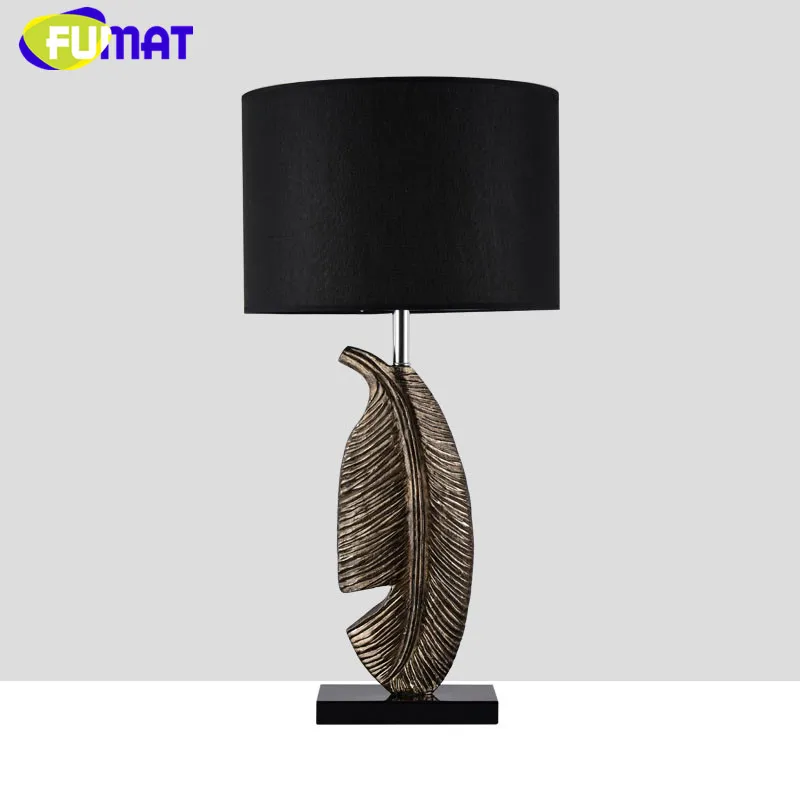 

Leaf Table Lamp European Modern Fashion Designer Table Light Study Desk Lamp Bedroom Living Room Resin Leaf Table Lamps