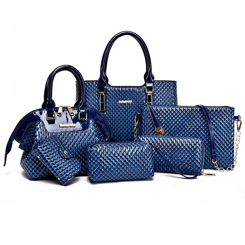 New American Women Handbag Famous Brand Composite Bag Solid Women Messenger Bags Shoulder bag Women Wallet 6 PCS/Set New American Women Handbag Famous Brand Composite Bag Solid Women Messenger Bags Shoulder bag Women Wallet 6 PCS/Set