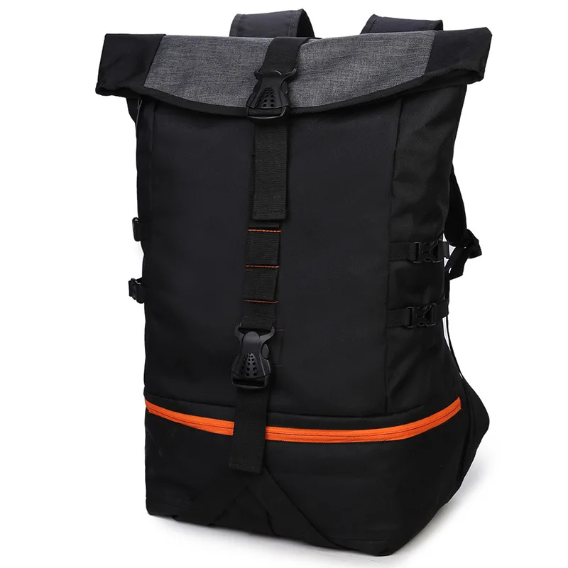 Открытый Для Мужчин's баскетбольные рюкзак для регби, спортивных Пеший Туризм сумка для ноутбука рюкзак учебный центр Баскетбол - Цвет: BLACK