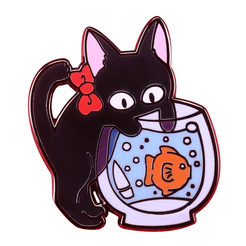 

Cats and fish both make wonderful pets Pin Badge