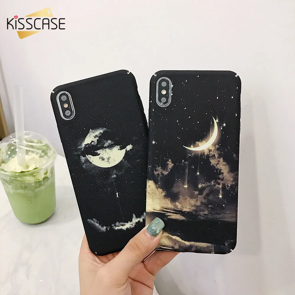 

KISSCASE Night Sky Moon Pattern Case For Samsung Galaxy A9 A8 Plus A8 A7 A6 Plus A6 2018 Case For Samsung Galaxy S10 S10E S9 S8
