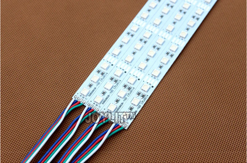 100 шт./лот smd 5050 RGB светодиодные свет DC12V Водонепроницаемый 50 см 30 36 светодиодный Алюминиевый жесткий Светодиодные ленты светодиодный жёсткая планка бар света