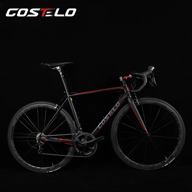 Cheap Costelo GT.ZERO bicycle Road Frame carbon Bicylce Road Bike Road Frame original groups wheels saddle bar tire