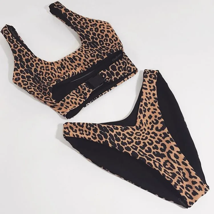 bikini set Swimwear female two pieces swimsuit High Waist Bikini Women Bathing Suit1894-1_