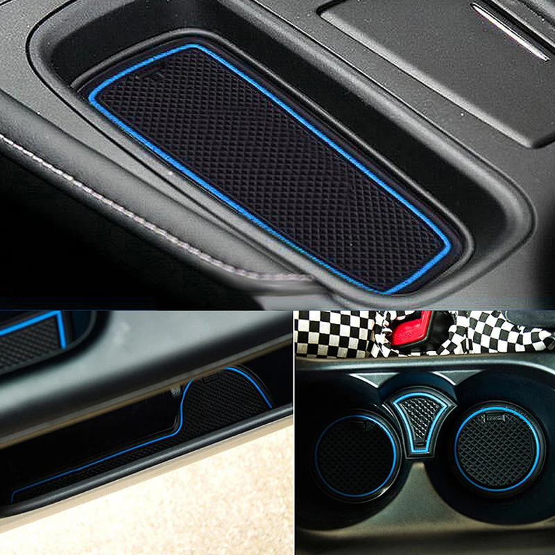 

For Lexus CT200h 2011-2015 Anti-Slip Rubber Cup Cushion Door Mat 13pcs 2012 2013 2014 CT CT300h Accessories Car Styling Sticker