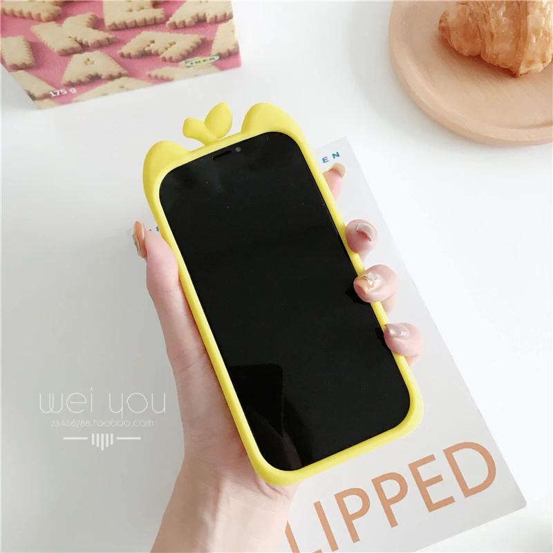 Противоударный чехол с 3D котом для iphone X /8 plus противоударный мягкий силиконовый 7 6