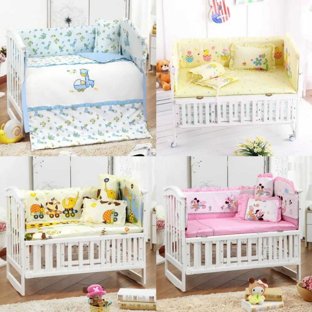 cot bedding and bumper set