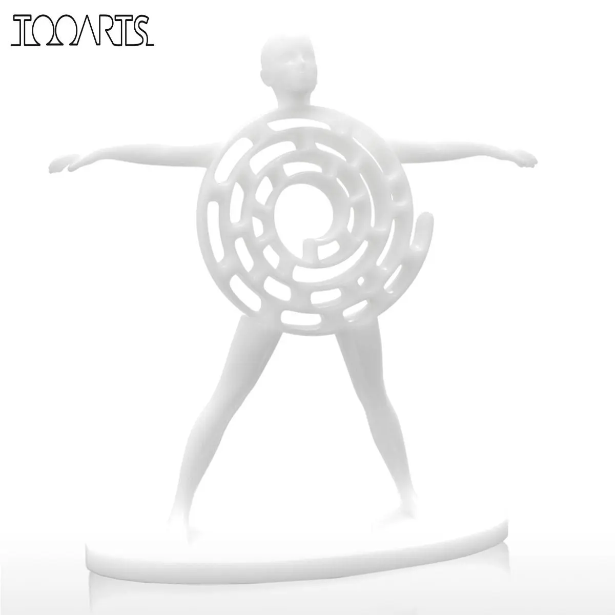 

Tooarts 3D Printed Modern Sculpture Vitruvian Man Originally Designed Home Decoration Furnishing Ornament