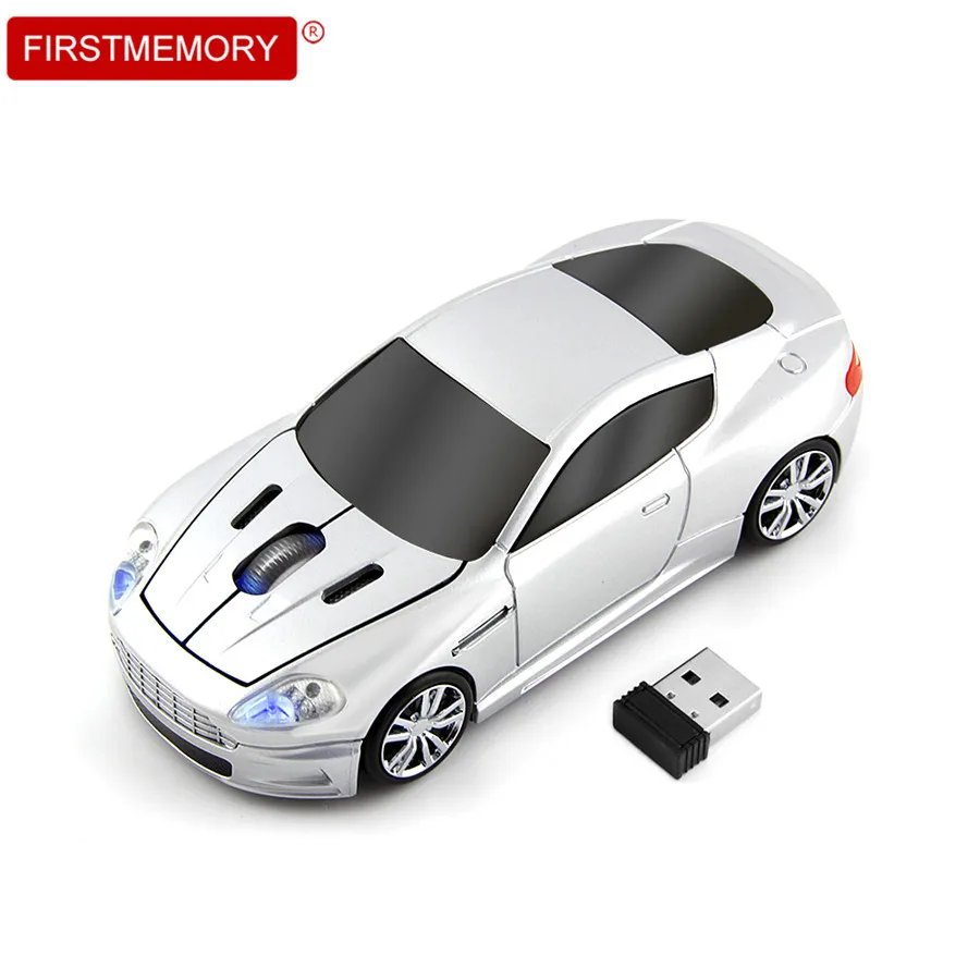 

2.4GHz Wireless Mouse Portable Optical Gaming Mouse Cool Sport 3D 1600DPI Car Shape Mause with USB Receiver for PC Laptop Gift
