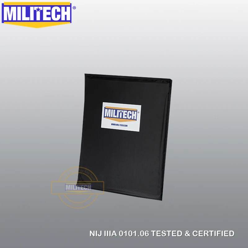 MILITECH баллистическая плита 10x12 SC Cut NIJ 0101,06 IIIA 3A NIJ 0115,00 Уровень 2 ударопрочные Арамидные мягкие пуленепробиваемые панели пара