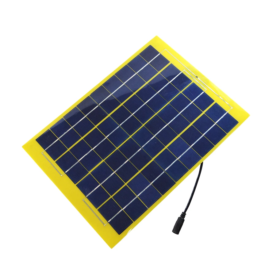 ELEGEEK В 10 Вт 18 в панели солнечные батарея зарядное устройство для 12 В в солнечной системы В 12 В батарея с DC Выход крокодил клип 330*230 мм