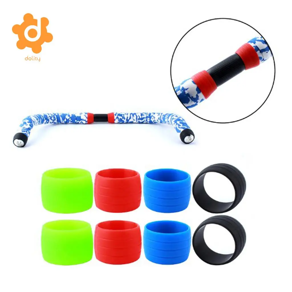 

2Pcs Silicone Fixing Ring Fasten Loop Sleeve for Bicycle Road Bikes Bicycle Handlebar Tape Wrap Belt Cycling Bartape