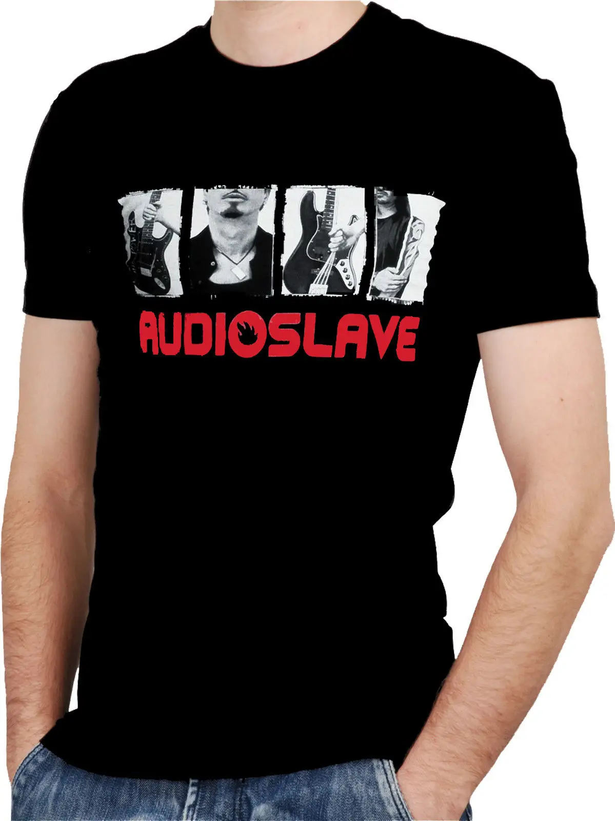 AUDIOSLAVE BAND Black New T shirt Rock T shirt Rock Band Shirt Rock Tee