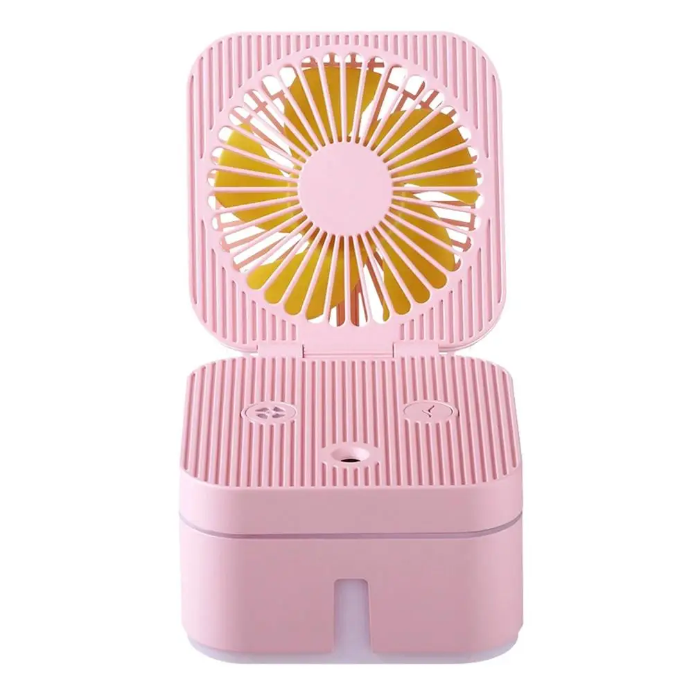 

NEW-Portable Mini Usb Rechargeable Humidifying Spray Fan Humidifying Fan Combo For Small Desks And Household Fans
