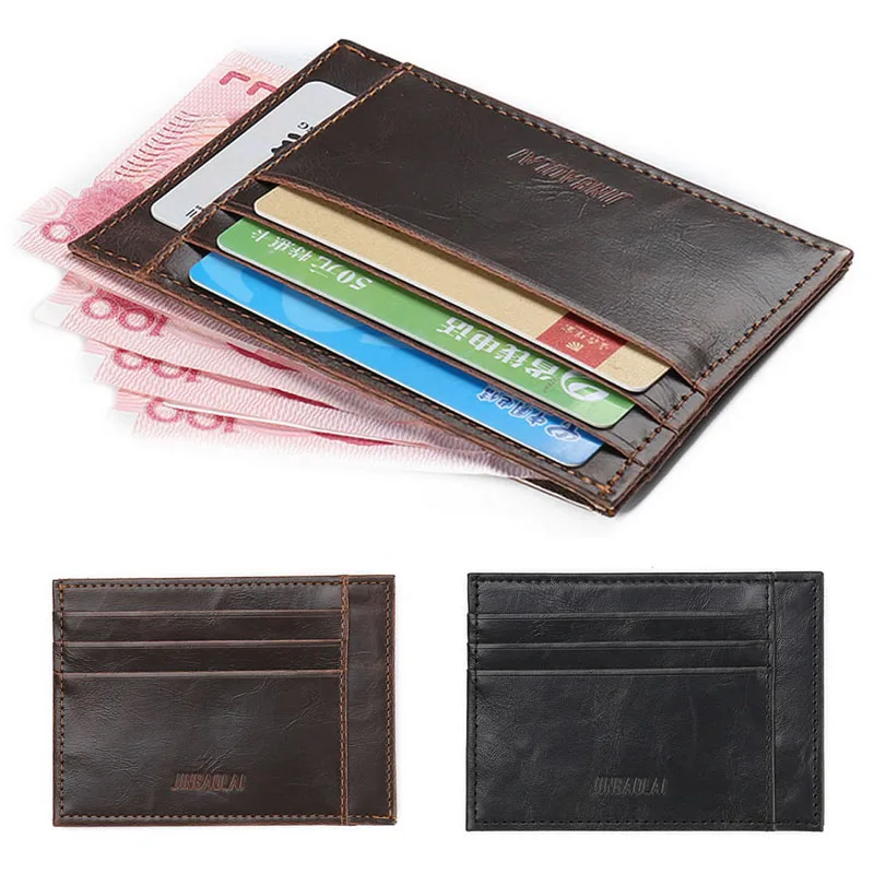 

THINKTHENDO Card Holder Slim Bank Credit Card ID Card Holder Bag Wallet Holder