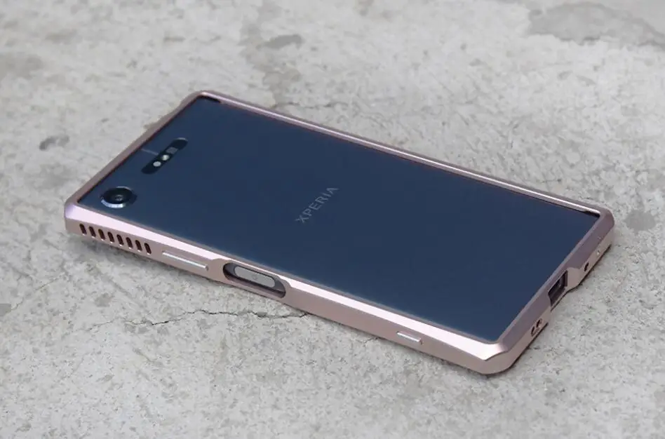 Чехол DEVIL для SONY XPERIA XZ1 5,2 дюймов алюминиевый бампер чехол - Цвет: PINK