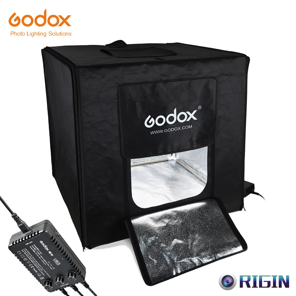 Godox Мини светодиодная фотостудия палатка 60*60*60 см LST60 3 шт. Светодиодная лампа мощность 60 Вт 15000~ 19000 люмен с сумкой для переноски