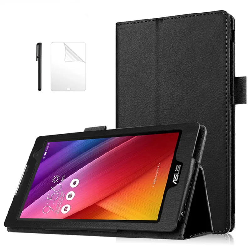 

Litcee Folding Flip Case For Asus Zenpad C 7.0 Z170 Z170CG Z170MG 7.0 inch stand cover for ASUS Zenpad C 7.0 Tablet Case+Pen