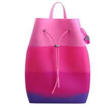 Силиконовый рюкзак для девочек-подростков; модные сумки; милые детские рюкзаки ярких цветов; милая сумка для детей; женская сумка+ браслет
