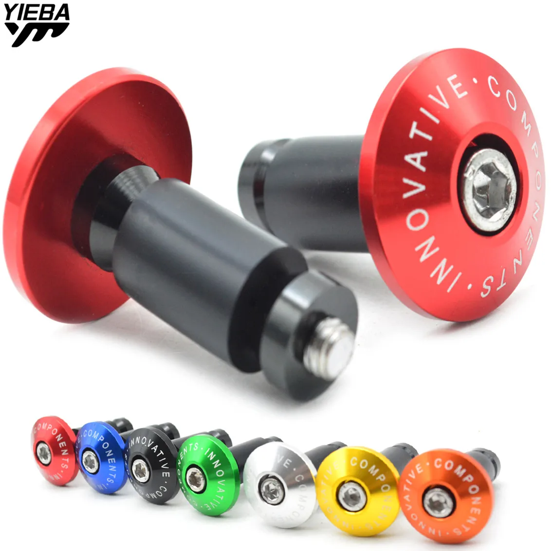 Hot Sale Motorcycle Bicycle Grips Bike CNC Billet Handlebar Grips Bar Ends Slider Red for Yamaha Kawasaki honda Dirt Bike