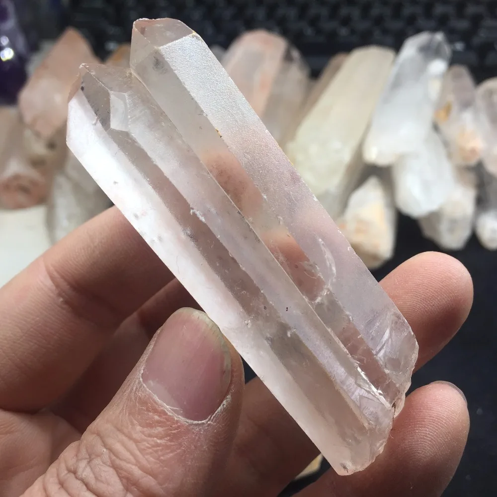 6 штук в лоте натуральный чистый и исцеляющий камень reiki из кварца кристалл одна